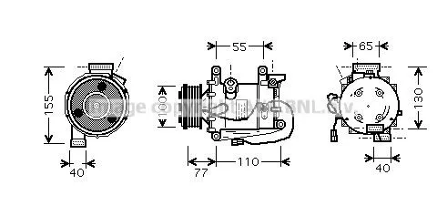 Compresor de aire acondicionado Honda Civic VIII