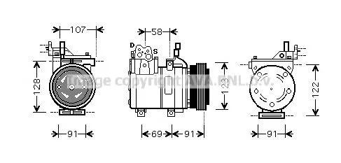 Compresor de aire acondicionado Hyundai Coupe II