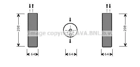Filtro deshidratador 9708300083 Chrysler