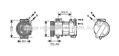 Compresor de aire acondicionado Citroen C4 RUSSIA