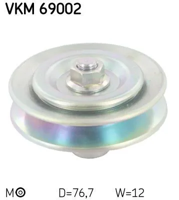 Polea tensora correa poli V VKM69002 SKF