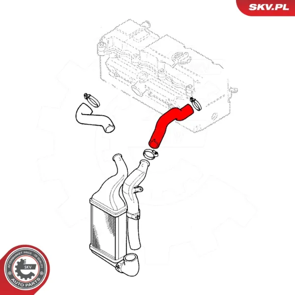 Tubo intercooler 43SKV201 SKV