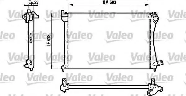 Radiador 732618 VALEO