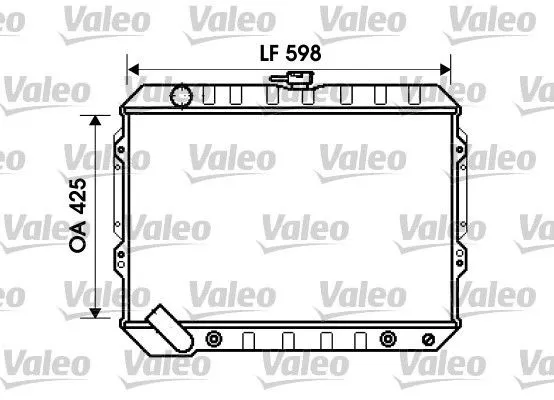 Radiador 734809 VALEO