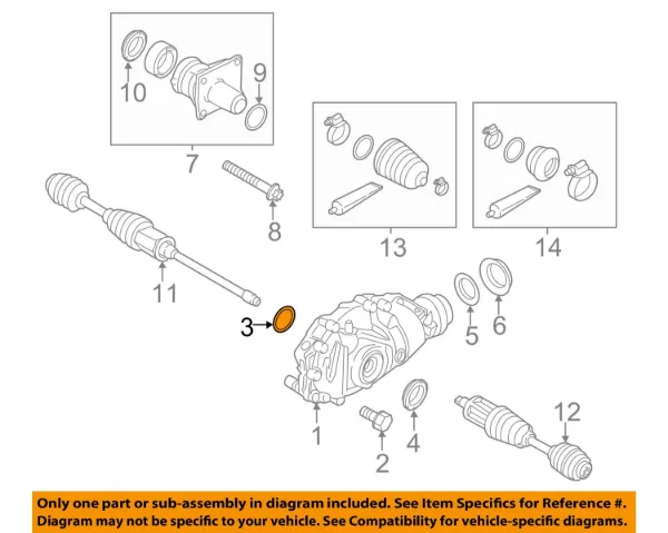 Retén del semieje delantero 31511213527 BMW