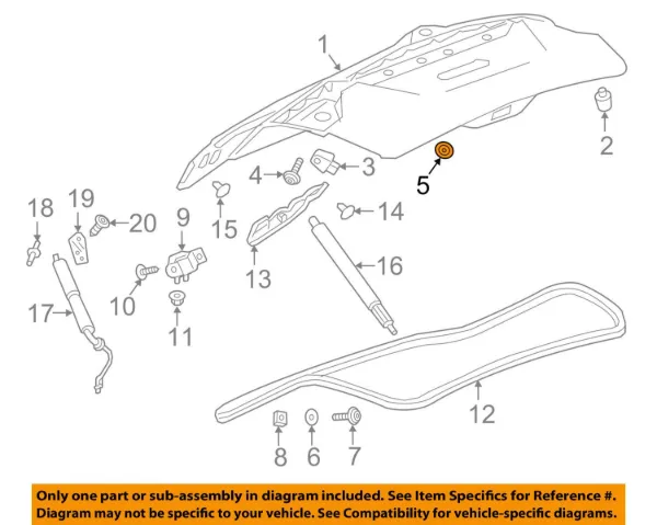 Tope de puerta YR00226980 Peugeot/Citroen