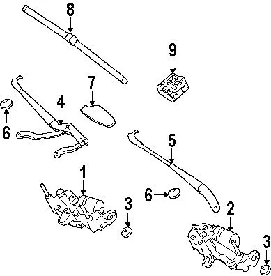 Motor limpiaparabrisas delantero derecho 2218204442 Mercedes