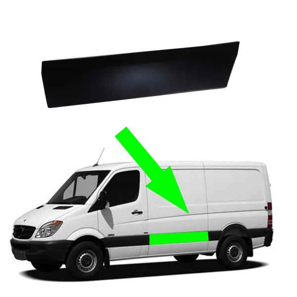 Moldura inferior de puerta delantera derecha 9066900500 Mercedes