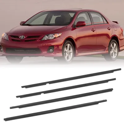 Moldura de cristal de la puerta trasera izquierda TOYOTA 7574012390