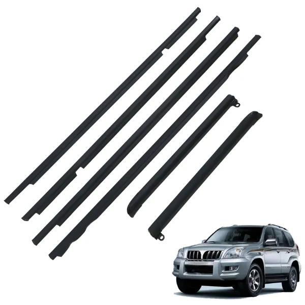 Moldura de cristal de la puerta delantera izquierda 7571260080 Toyota