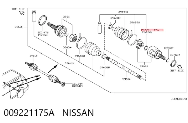  009221175A Nissan/Infiniti