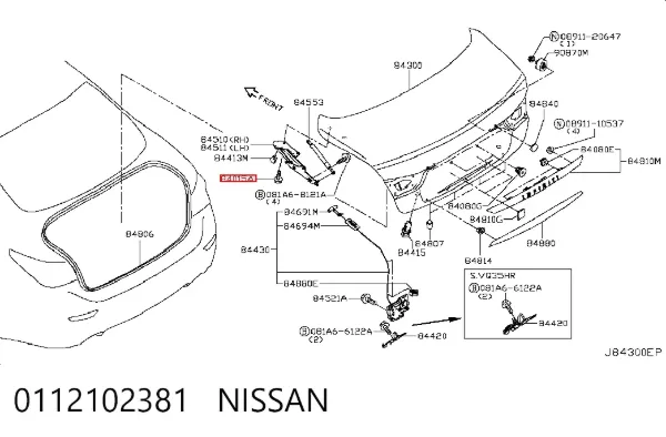  0112102381 Nissan/Infiniti