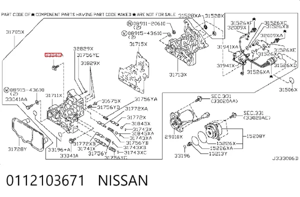  0112103671 Nissan/Infiniti
