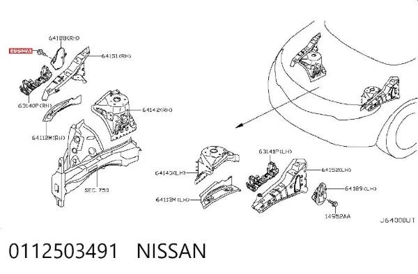  0112503491 Nissan/Infiniti