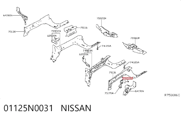  01125N0031 Nissan/Infiniti