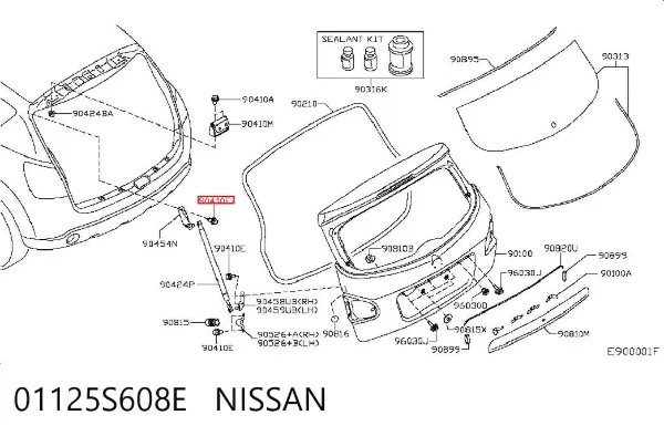  01125S608E Nissan/Infiniti