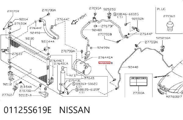  01125S619E Nissan/Infiniti