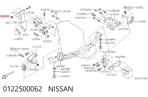  0122500062 Nissan/Infiniti