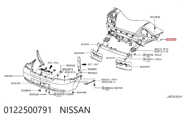  0122500791 Nissan/Infiniti