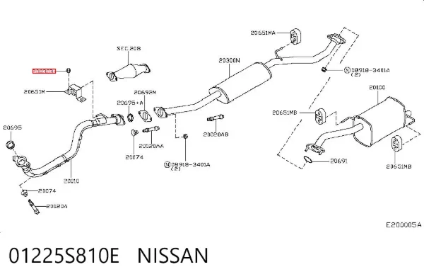  01225S810E Nissan/Infiniti