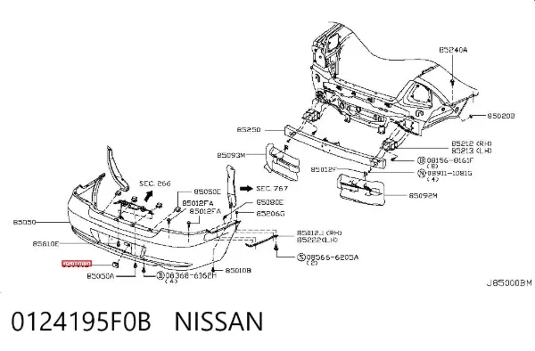  0124195F0B Nissan/Infiniti