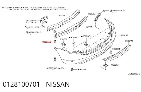  0128100701 Nissan/Infiniti