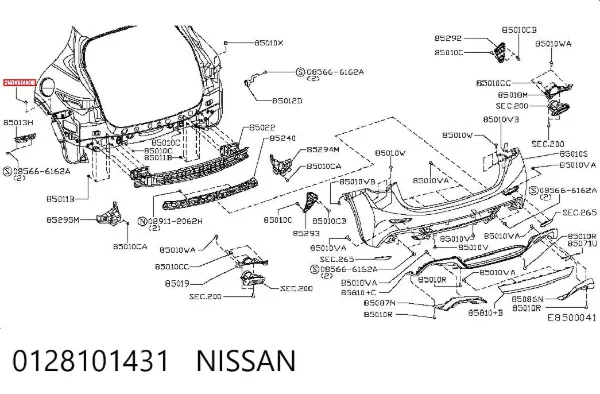  0128101431 Nissan/Infiniti