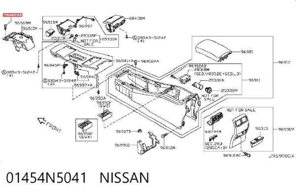  01454N5041 Nissan/Infiniti