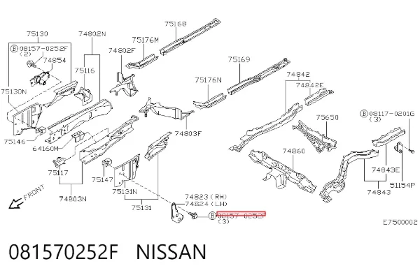  081570252F Nissan/Infiniti