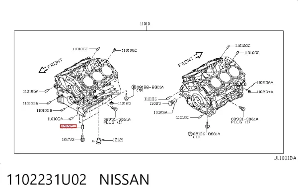  1102231U02 Nissan/Infiniti