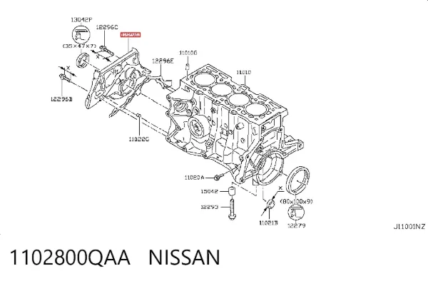  1102800QAA Nissan/Infiniti