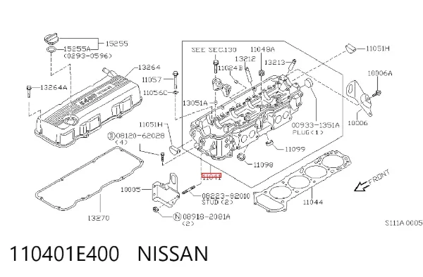 Culata 110401E400 Nissan/Infiniti