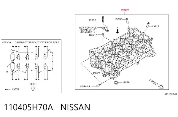 Culata 110405H70A Nissan/Infiniti