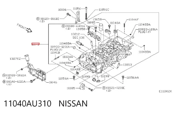 Culata 11040AU310 Nissan/Infiniti