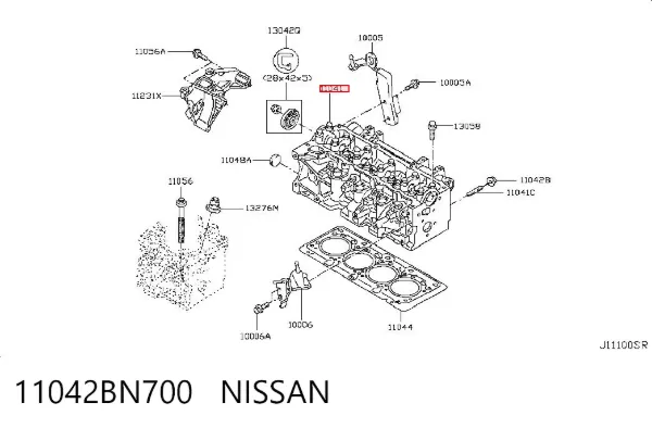Culata 11042BN700 Nissan/Infiniti