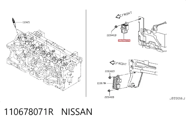 Relé de los calentadores 110678071R Nissan/Infiniti