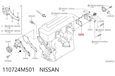 Junta de termostato NISSAN 110724M501