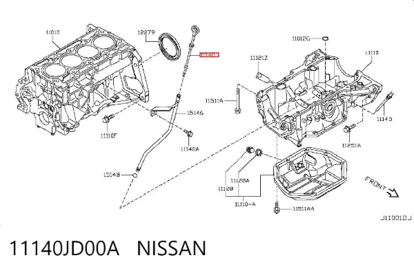 Varilla de aceite Nissan X-Trail T31