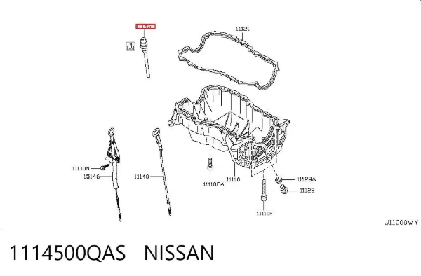 Sensor de nivel de aceite 1114500QAS Nissan/Infiniti