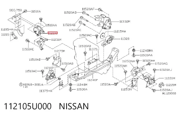  112105U000 Nissan/Infiniti