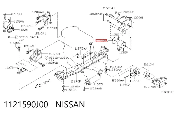  1121590J00 Nissan/Infiniti