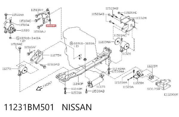  11231BM501 Nissan/Infiniti