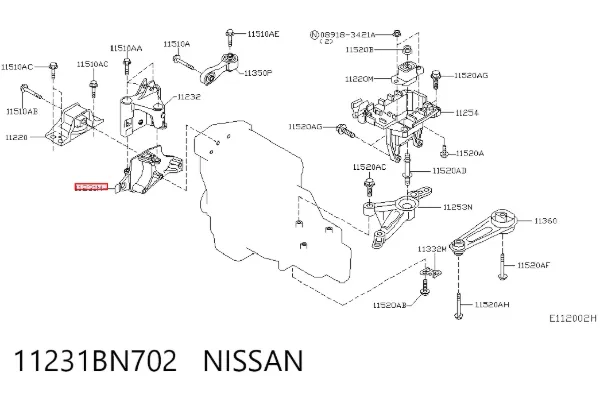  11231BN702 Nissan/Infiniti