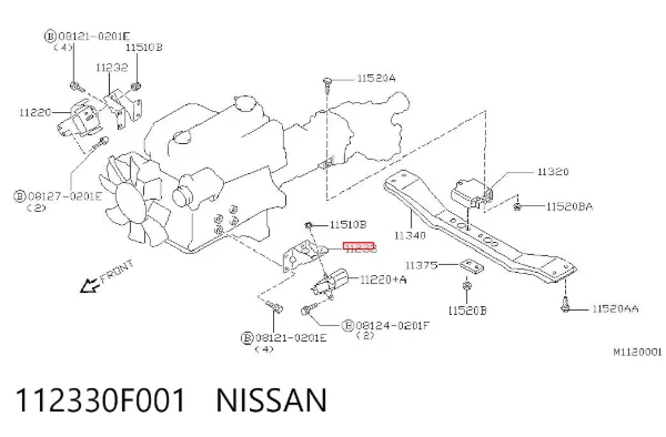  112330F001 Nissan/Infiniti