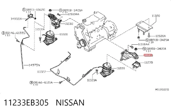  11233EB305 Nissan/Infiniti