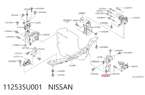  112535U001 Nissan/Infiniti