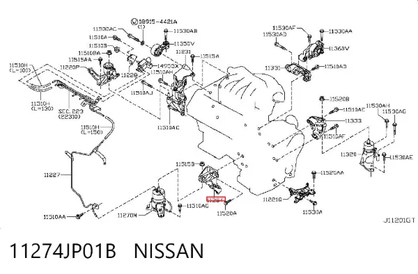  11274JP01B Nissan/Infiniti