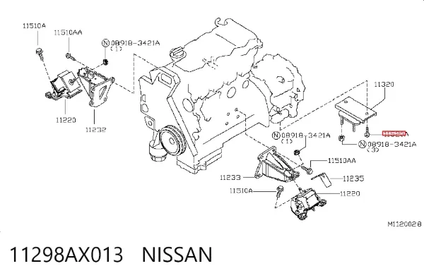  11298AX013 Nissan/Infiniti