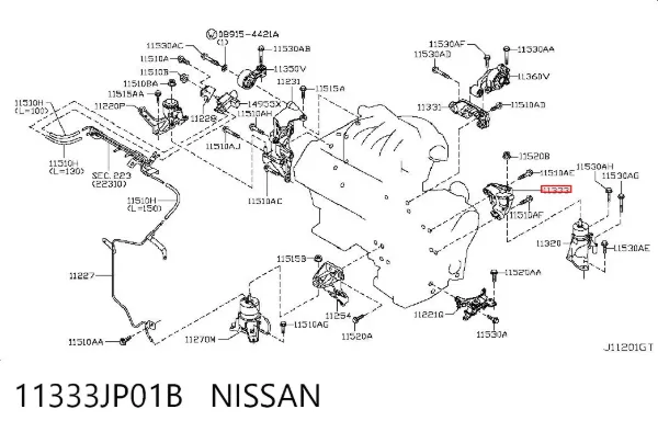  11333JP01B Nissan/Infiniti