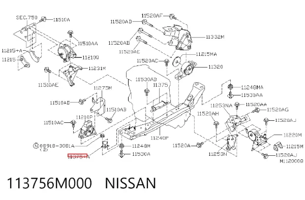  113756M000 Nissan/Infiniti